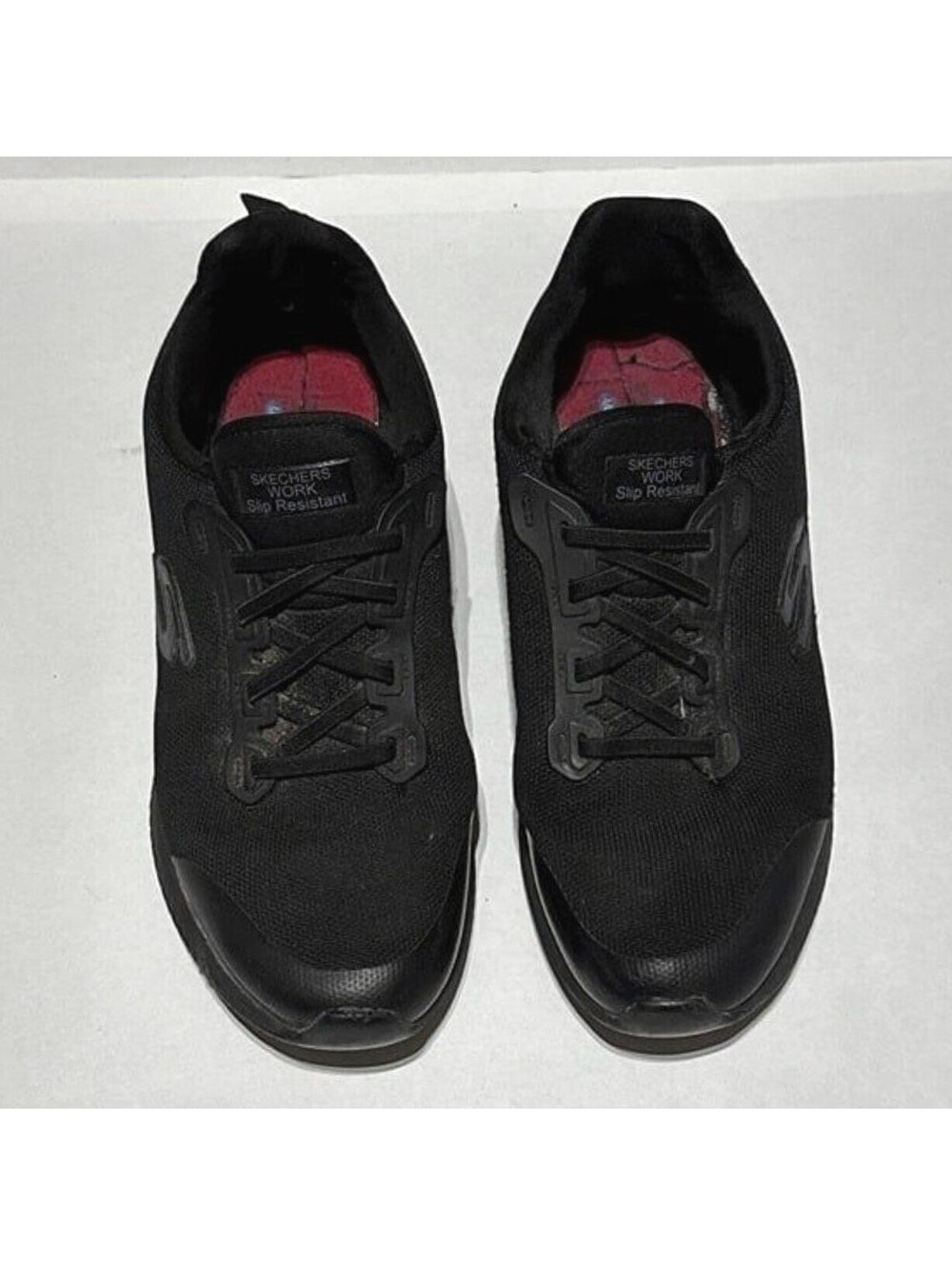 Skechers Womens Black Slip Resistant Work Shoes Non Slip Safety Food Size 10